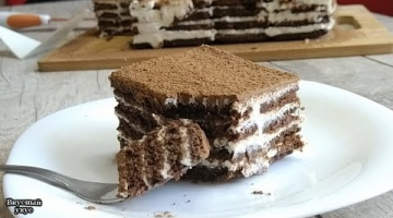 Нежный торт из печенья.  Рецепт быстрого торта без выпечки