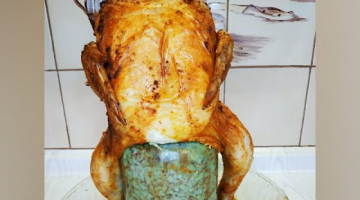 АСМР еда. Курица на банке с гарниром в духовке. Что приготовить на ужин? #Shorts