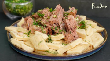 Из МУКИ, КЕФИРА И САМОГО дешевого мяса получается вкусный и сытный обед – Аварский хинкал