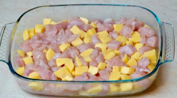 Картошка и Куриное филе! Простой и вкусный Рецепт Ужина, всего 10 минут + выпечка в духовке