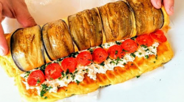Потрясающе ВКУСНОЕ блюдо из кабачков и баклажанов / Закусочный рулет - украшение стола