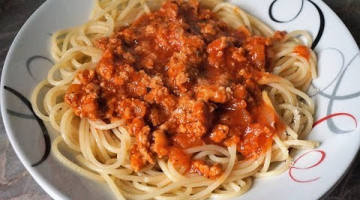 Спагетти а-ля болоньезе простой рецепт / макароны с томатно-мясным соусом