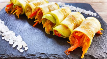 Все АХНУЛИ как ВКУСНО! Рулетики из кабачков, за которые вы СКАЖЕТЕ СПАСИБО
